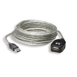Cable USB Manhattan v2.0 extensión activa 4.9 m de alta velocidad encadenable 15 mts